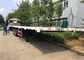 Drie Axle Flatbed 12m Aanhangwagen van de Verschepende Containerlevering