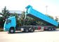 Vervoerkant Op zwaar werk berekende 3 Axle Dump Semi Trailer