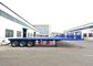 De verschepende Containeraanhangwagen vervoert 20 Voet 40ft Container 3 Axle Flat Bed Trailer